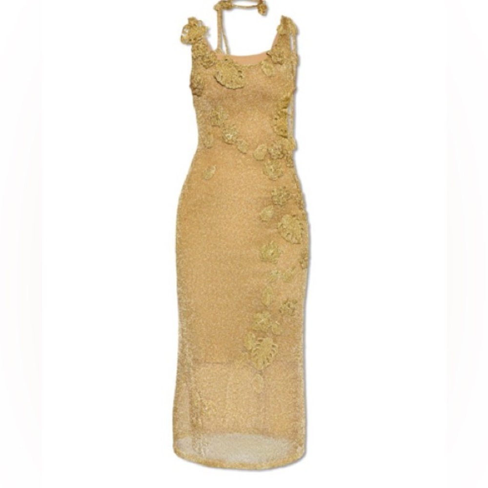 Pemma Crochet Coverup in Gold CILT GAIA